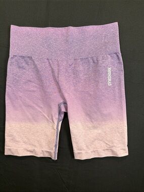 Gymshark Lavender to Light Pink Ombre Seamless Bike Shorts